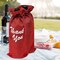 Wrapables Reusable Burlap Wine Bags, Rustic Gift Bags with Drawstring (Set of 8)